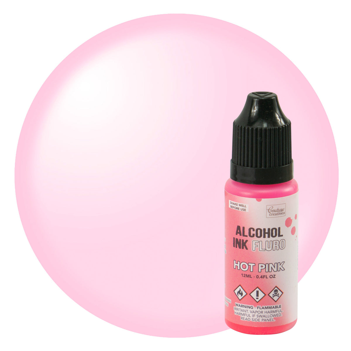 CC Alcohol Ink Fluro Hot Pink 12ml