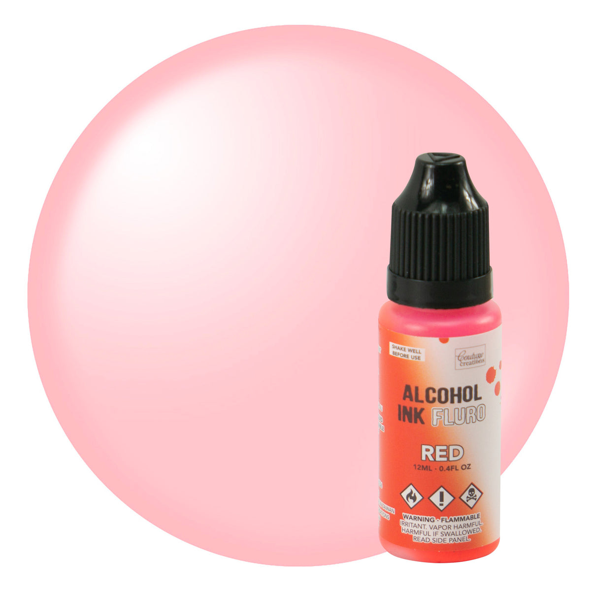 CC Alcohol Ink Fluro Red 12ml