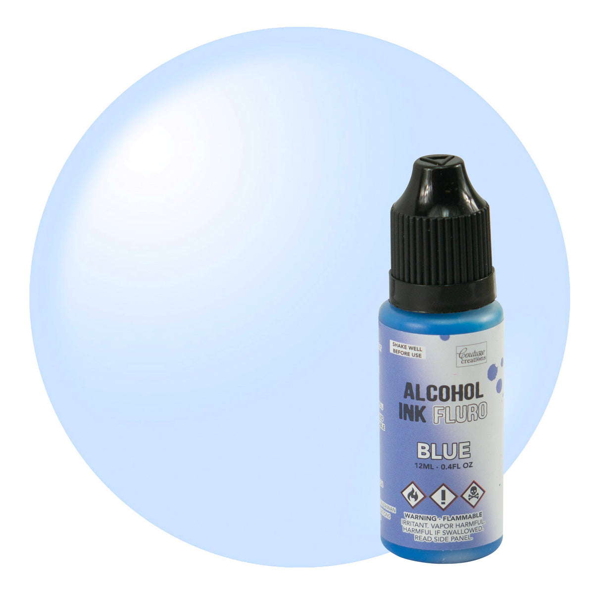 CC Alcohol Ink Fluro Blue 12ml