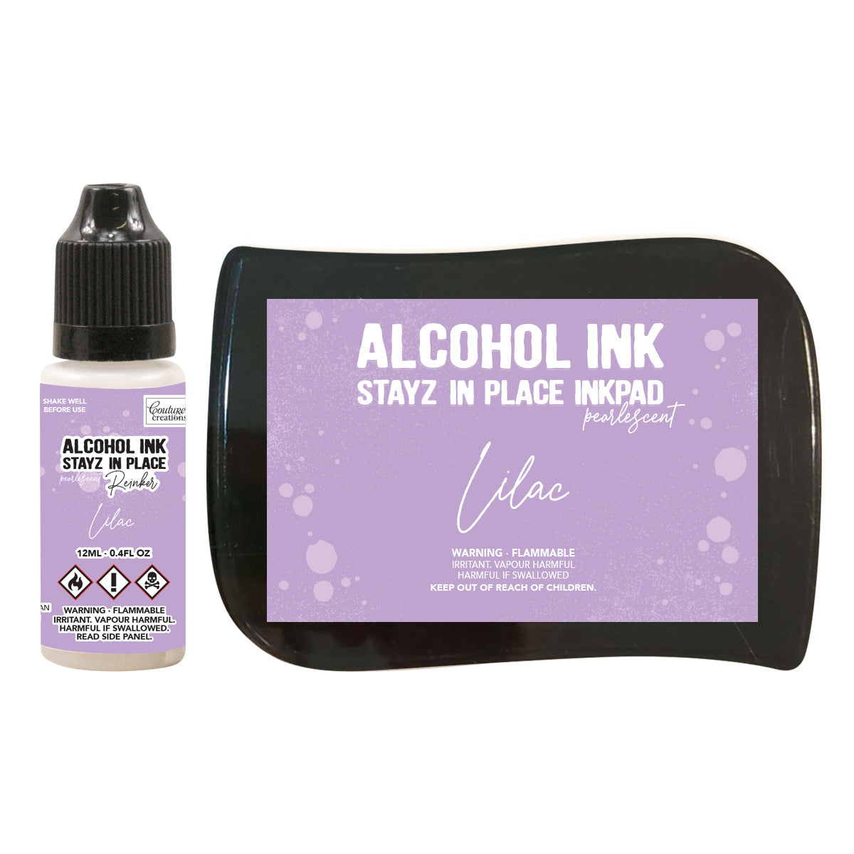 Stayz in Place Alcohol Ink Pad w/Reinker Lilac Pearlescent