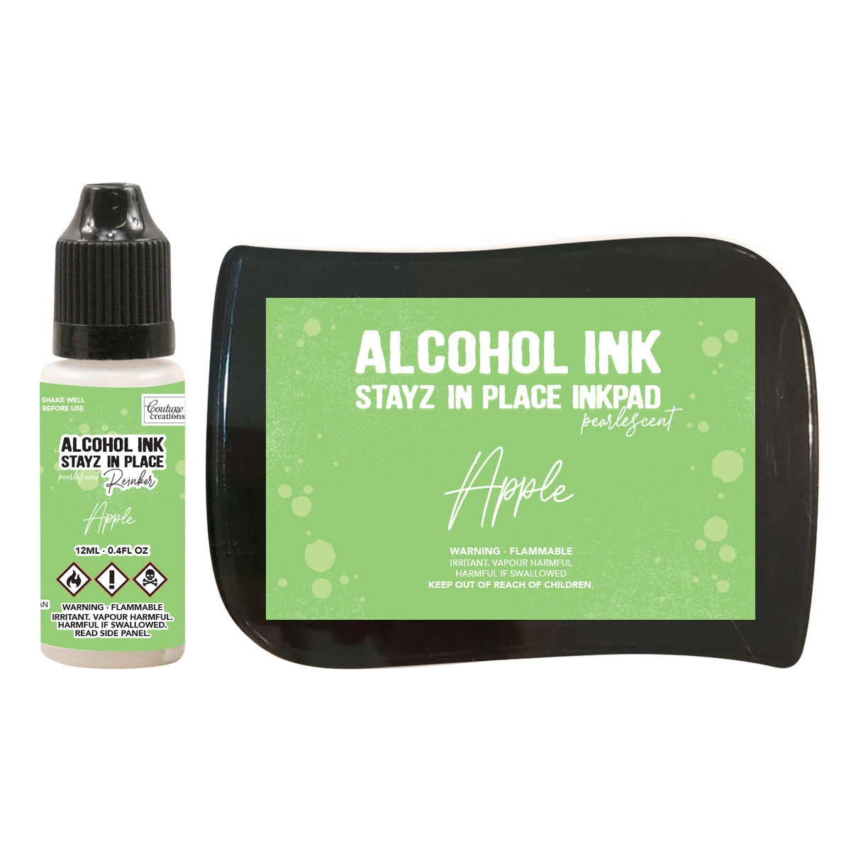 Stayz in Place Alcohol Ink Pad w/Reinker Apple Pearlescent