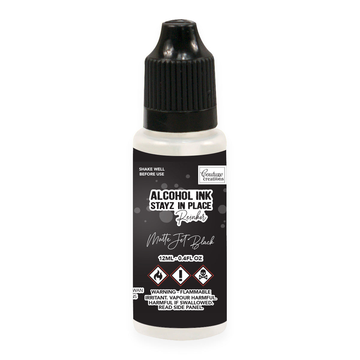 Jet Black Stayz in Place Alcohol Ink Pad Reinker