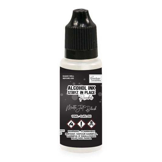 Jet Black Stayz in Place Alcohol Ink Pad Reinker