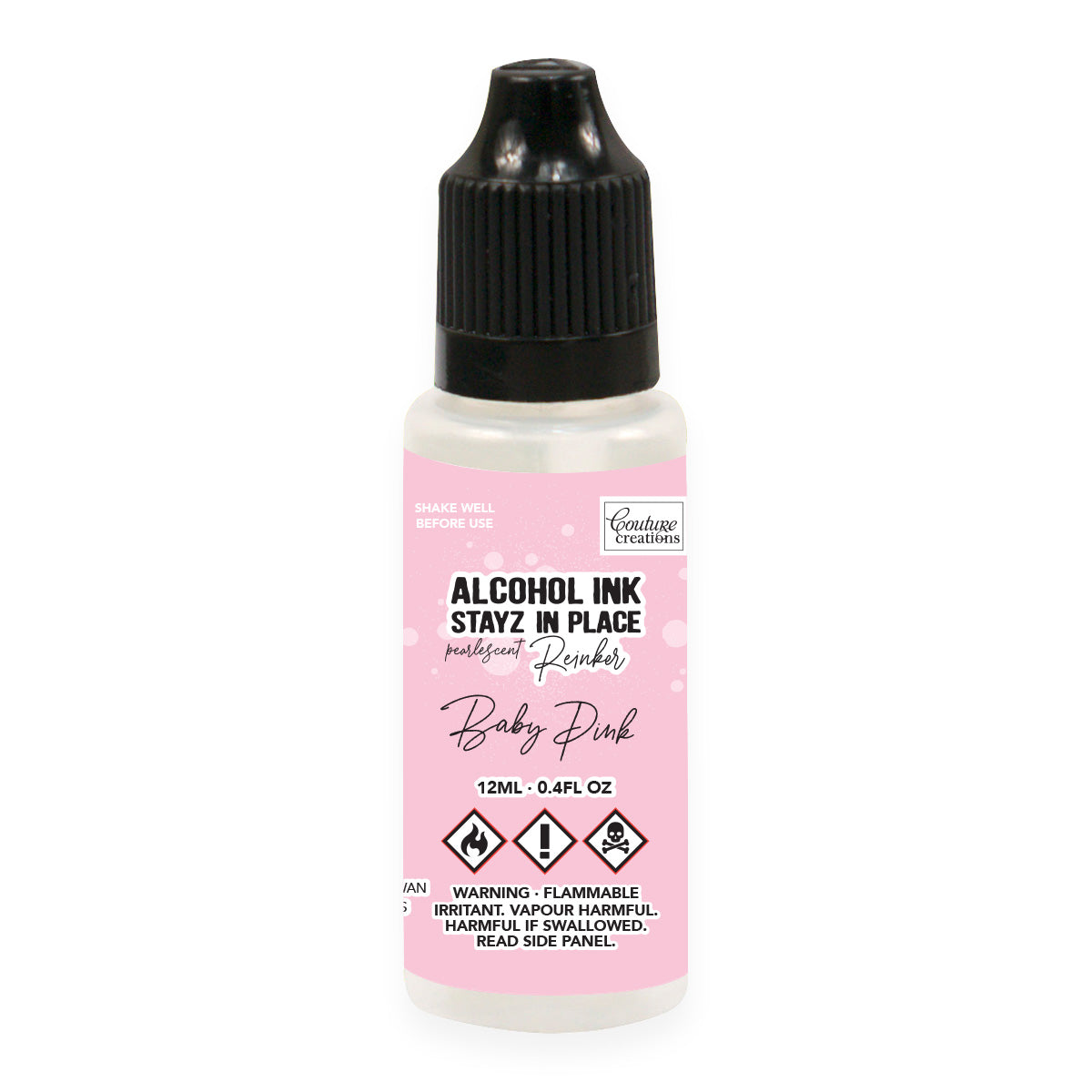 Baby Pink Pearlescent Stayz in Place Alcohol Ink Pad Reinker