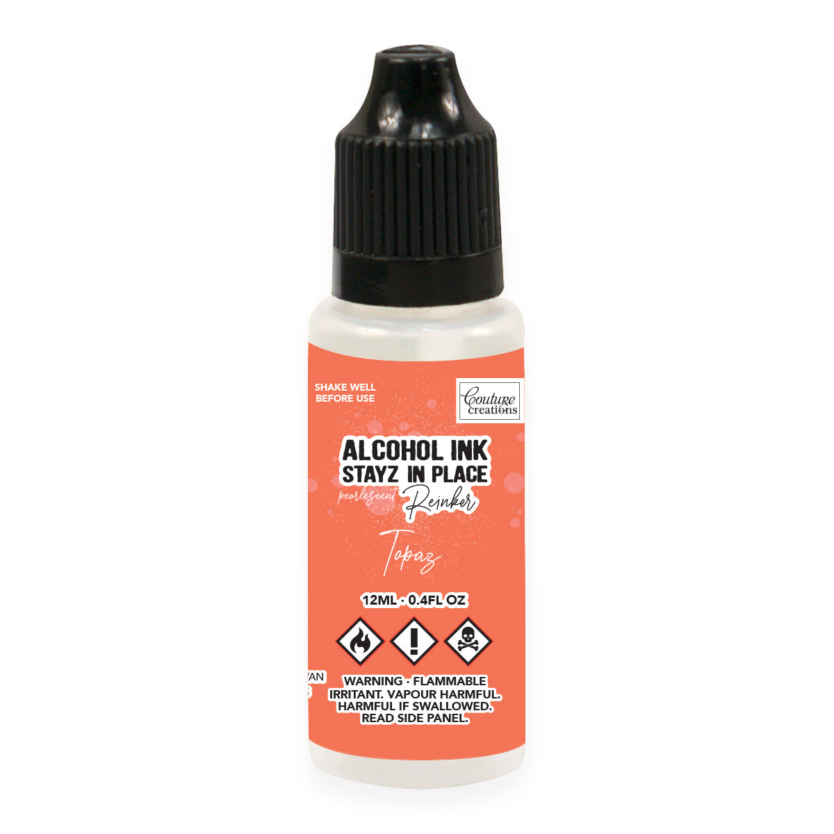Topperz Ink Topaz Pearlescent Stayz in Place Alcohol Ink Pad Reinker – Creative ...