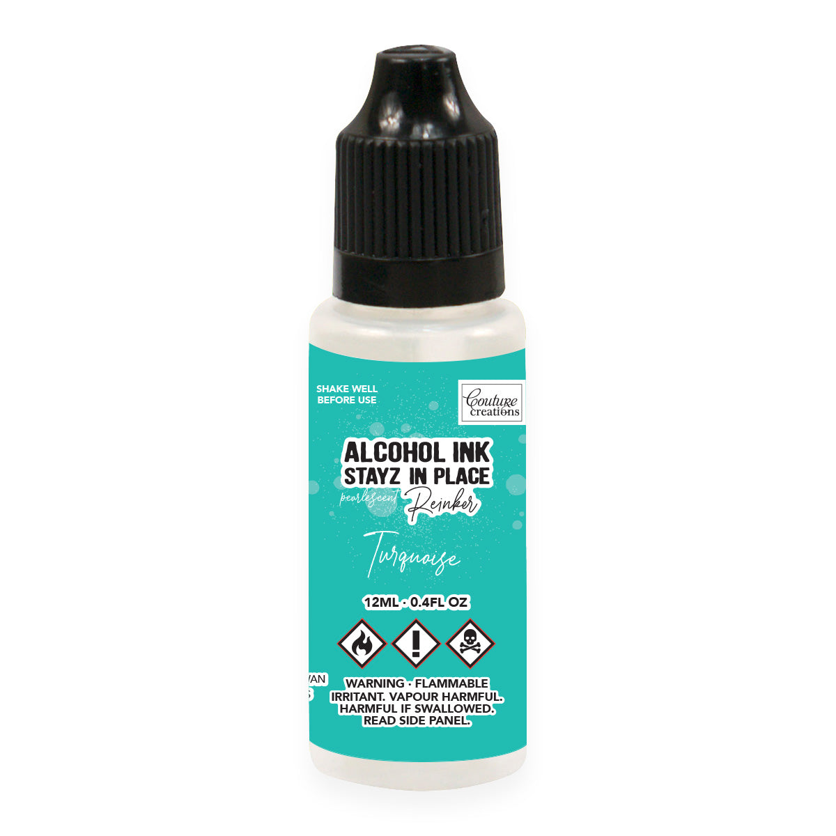 Turquoise Pearlescent Stayz in Place Alcohol Ink Pad Reinker