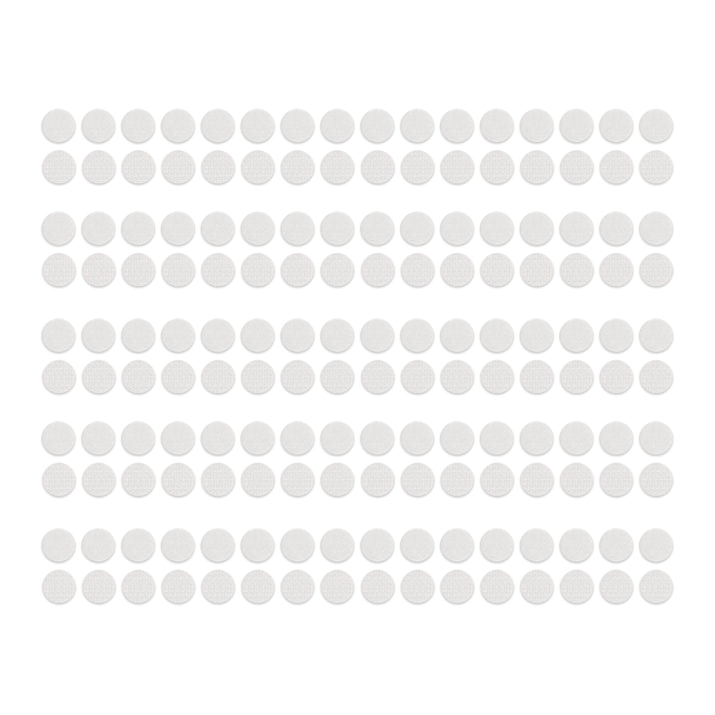 Adhesive Hook and Loop Spots - White (80pc)