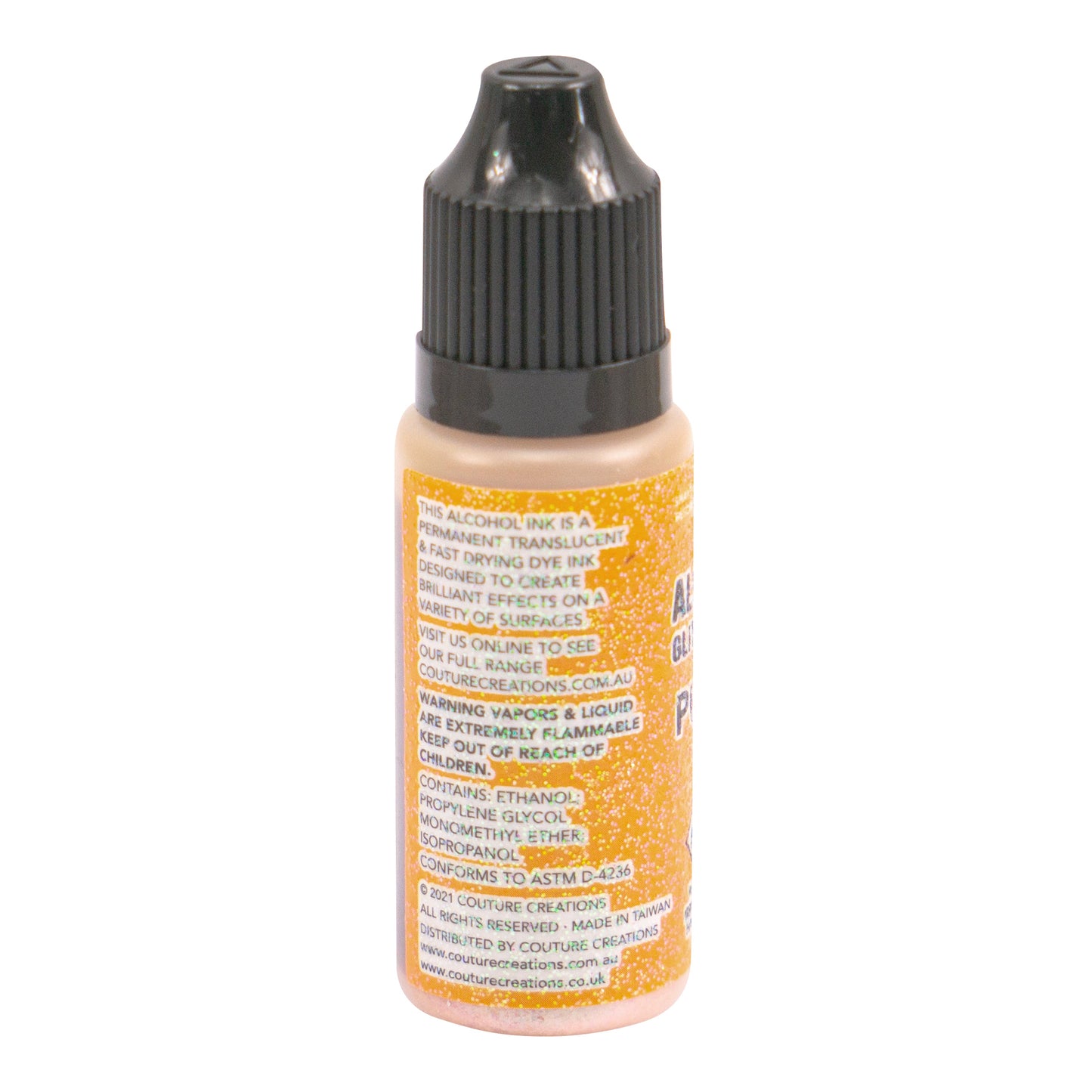 CC Alcohol Ink Glitter Accents Pumpkin 12ml