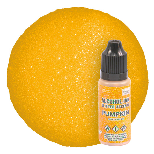 CC Alcohol Ink Glitter Accents Pumpkin 12ml