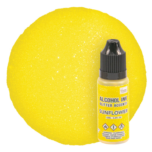 CC Alcohol Ink Glitter Accents Sunflower 12ml