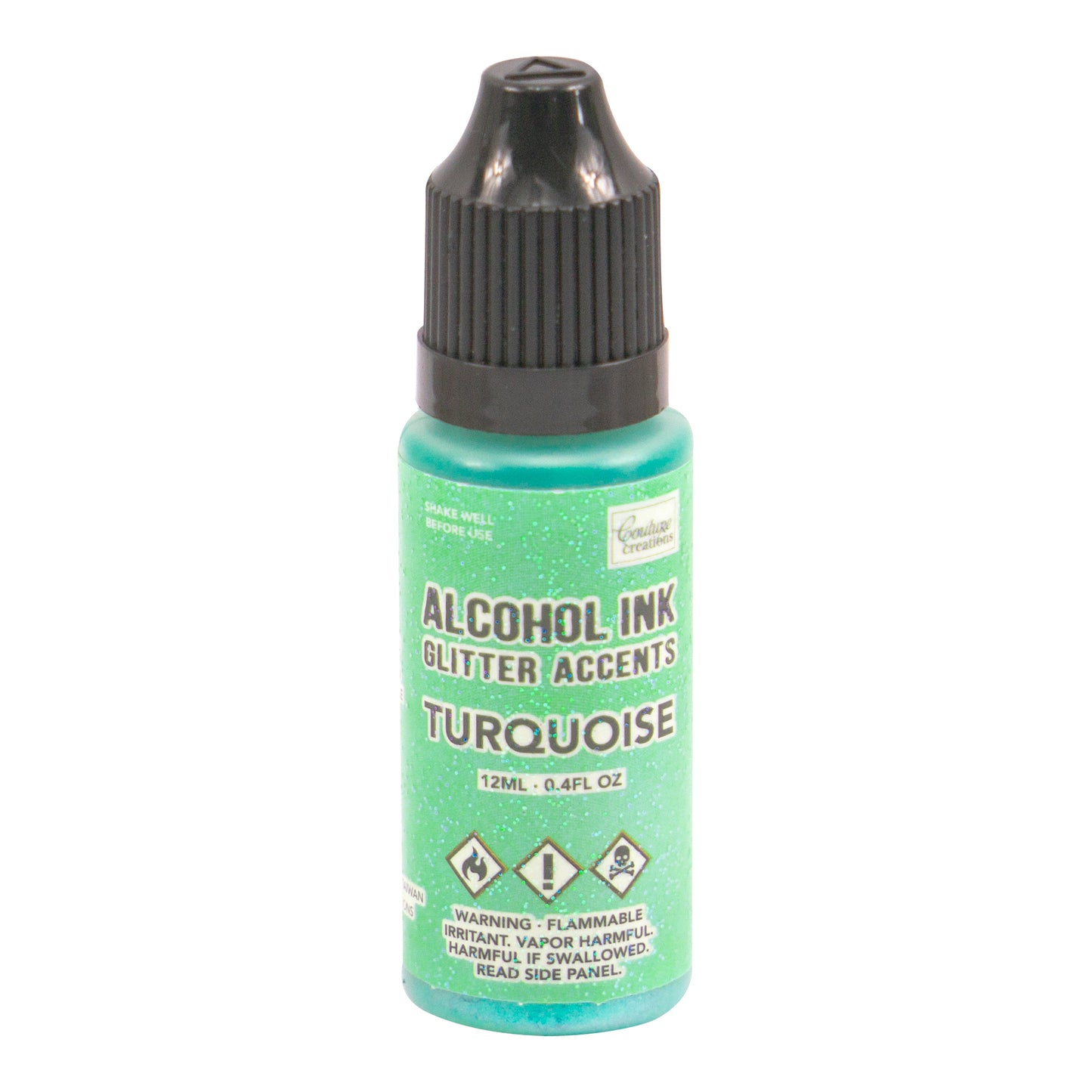 CC Alcohol Ink Glitter Accents Turquoise 12ml