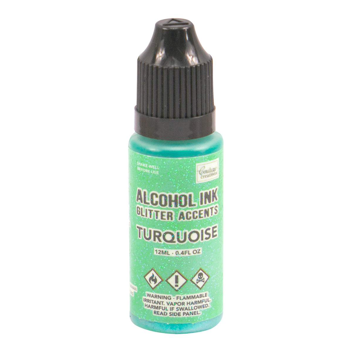 CC Alcohol Ink Glitter Accents Turquoise 12ml