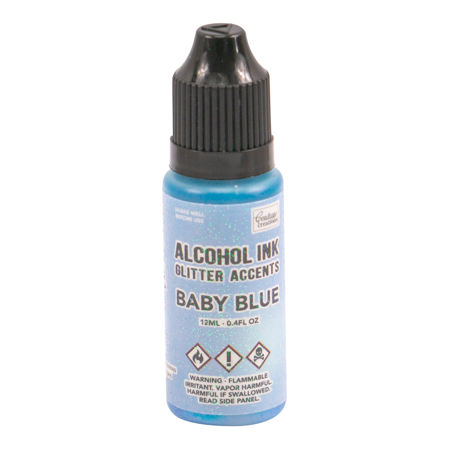 CC Alcohol Ink Glitter Accents Baby Blue 12ml