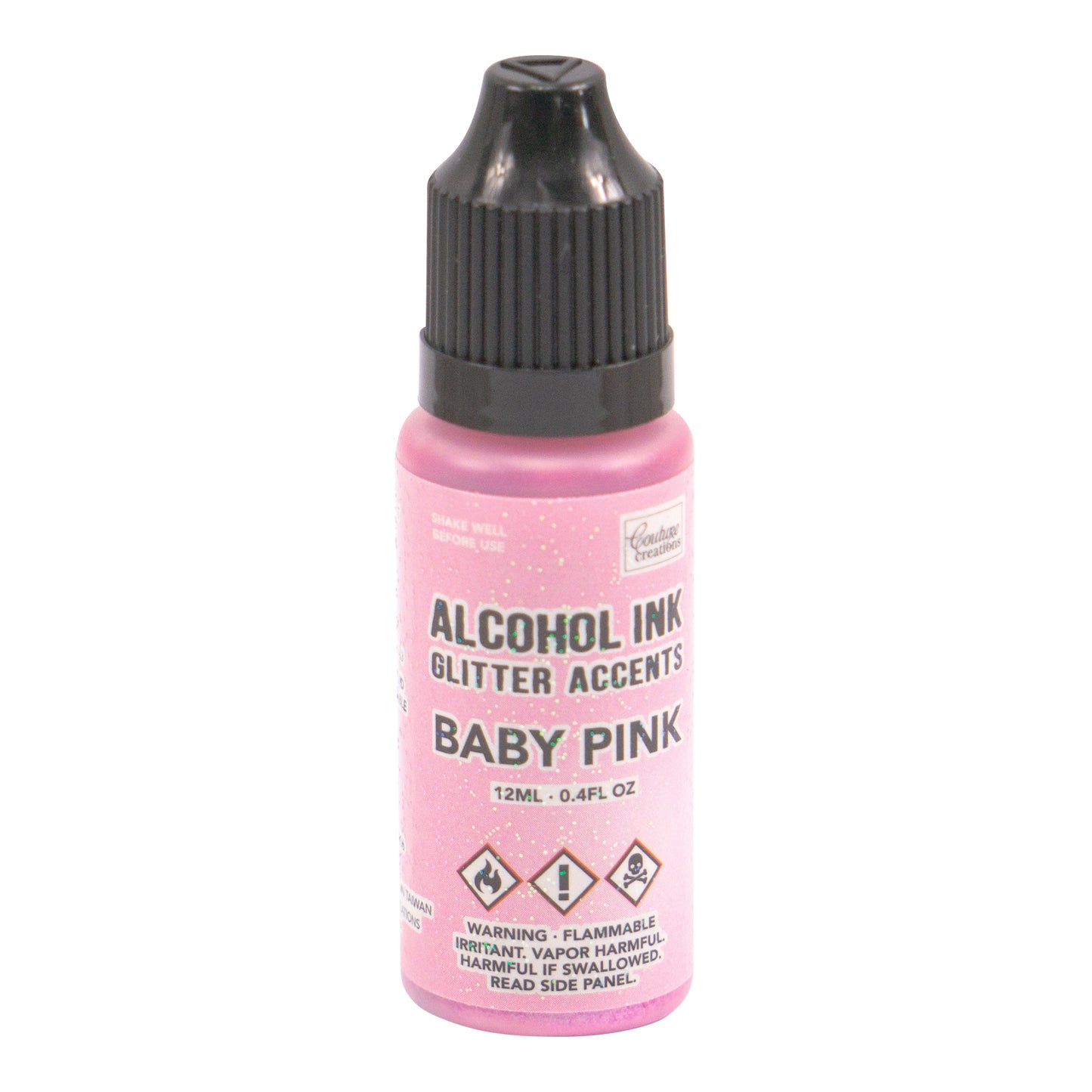 CC Alcohol Ink Glitter Accents Baby Pink 12ml