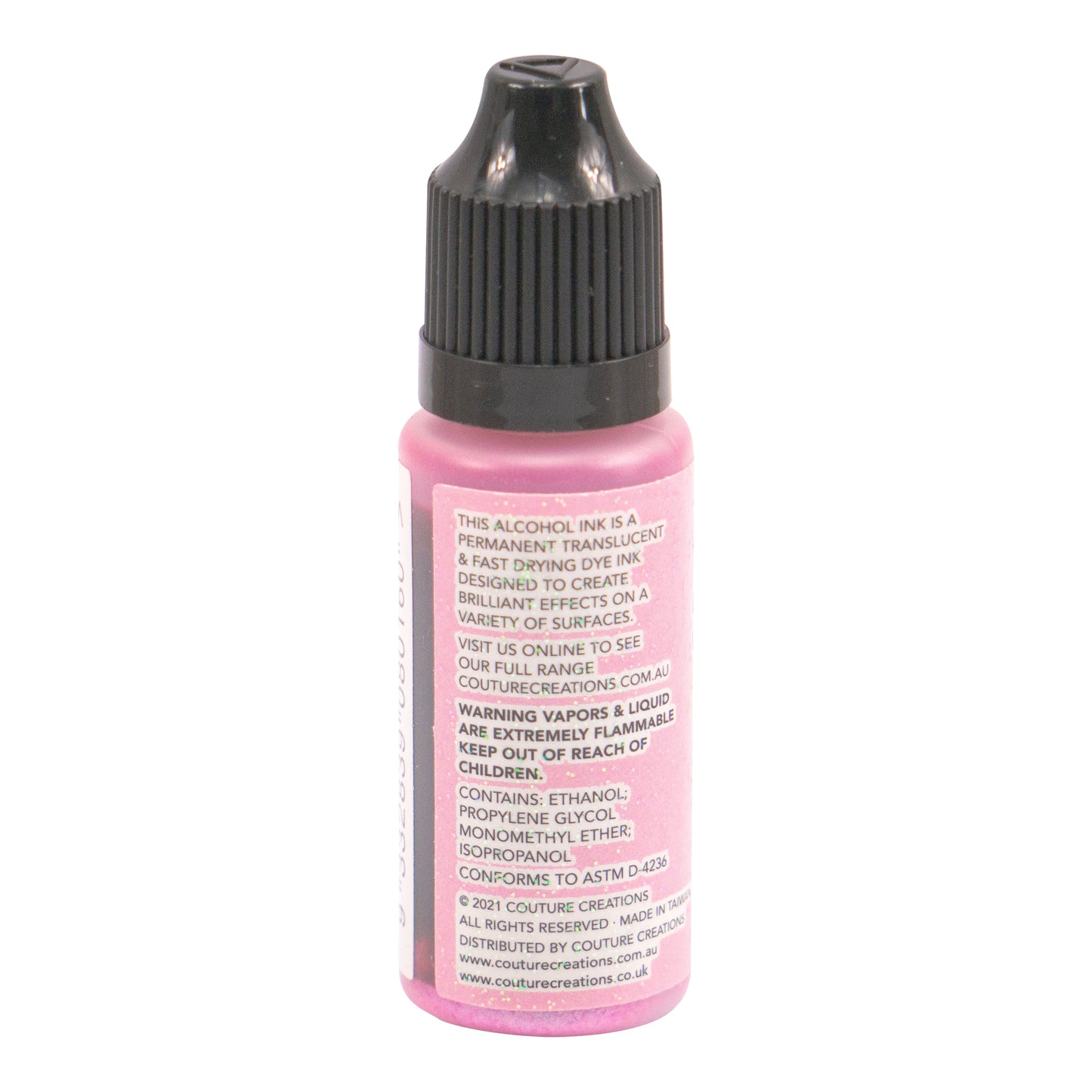 CC Alcohol Ink Glitter Accents Baby Pink 12ml