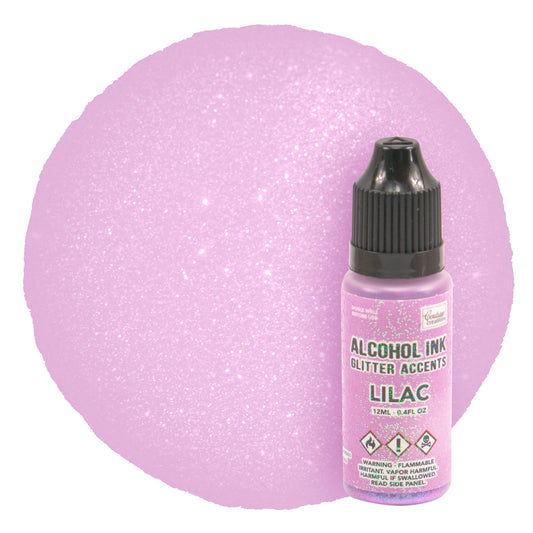 CC Alcohol Ink Glitter Accents Lilac 12ml