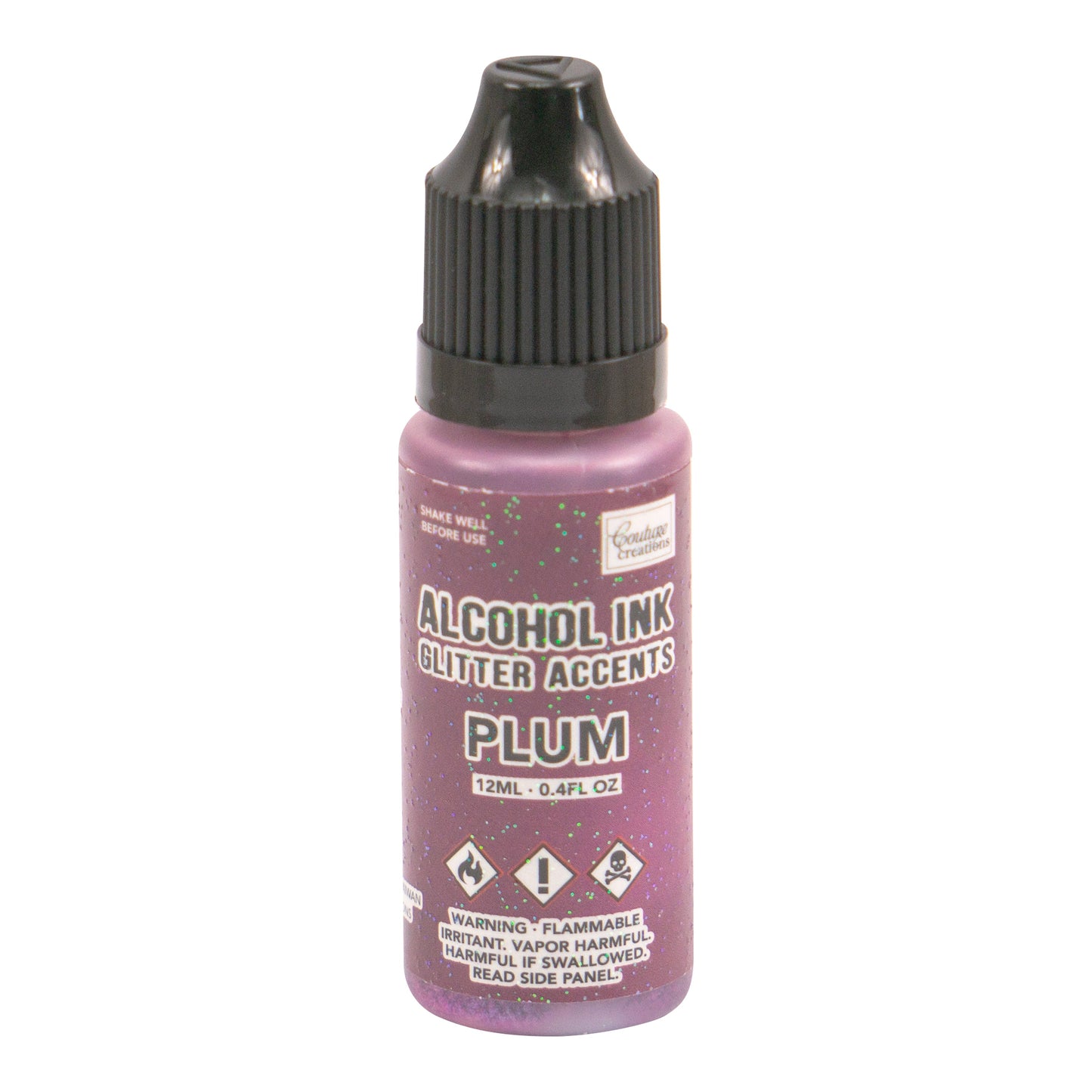 CC Alcohol Ink Glitter Accents Plum 12ml