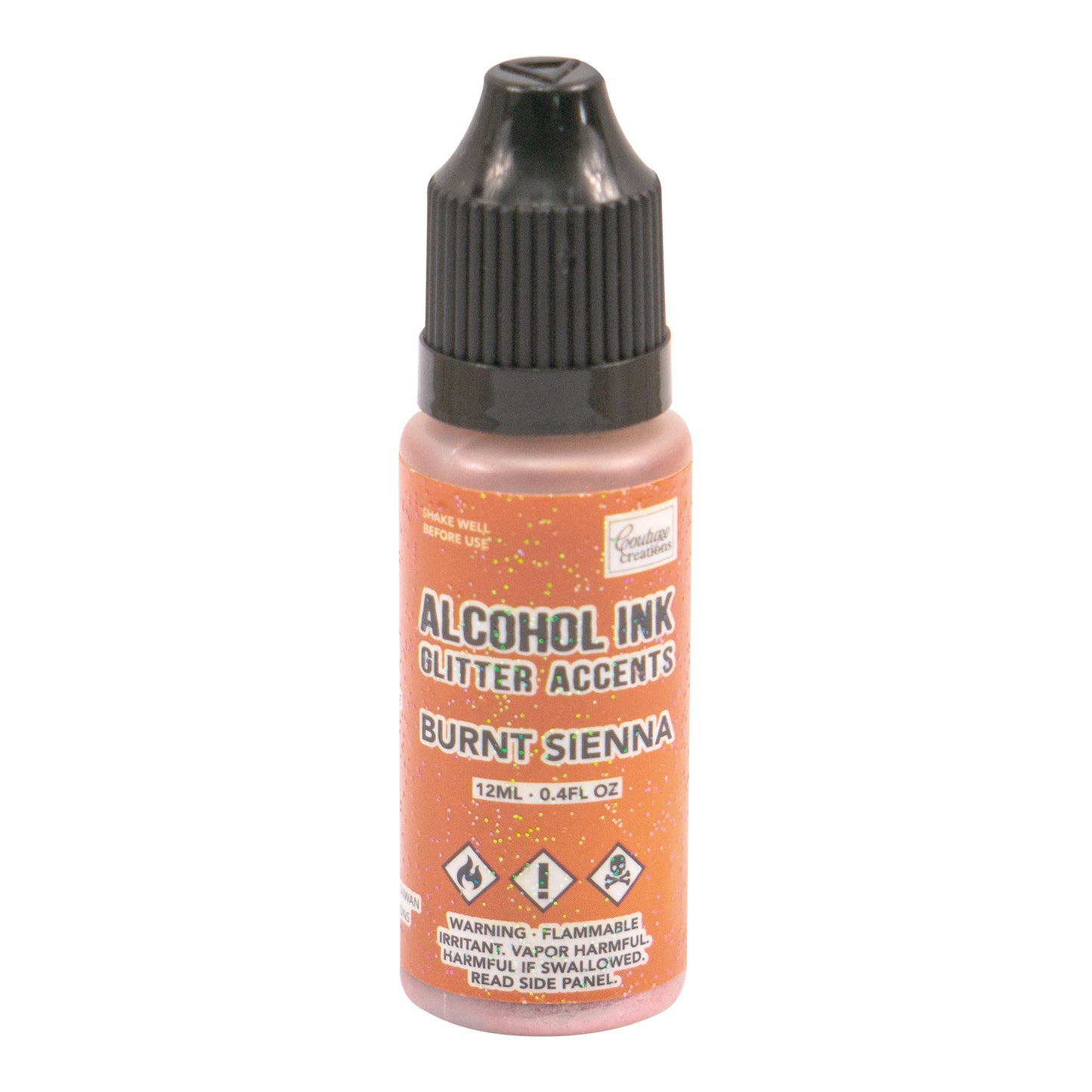 CC Alcohol Ink Glitter Accents Burnt Sienna 12ml