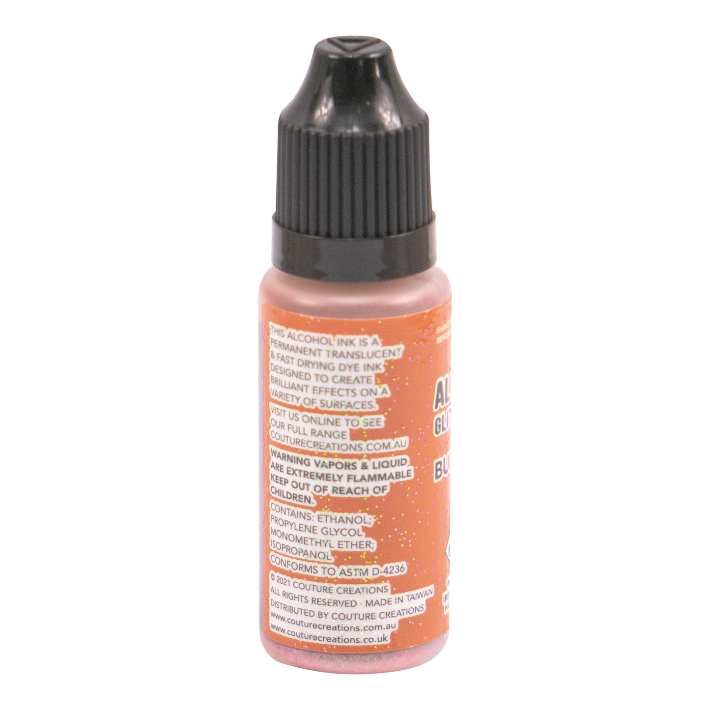 CC Alcohol Ink Glitter Accents Burnt Sienna 12ml
