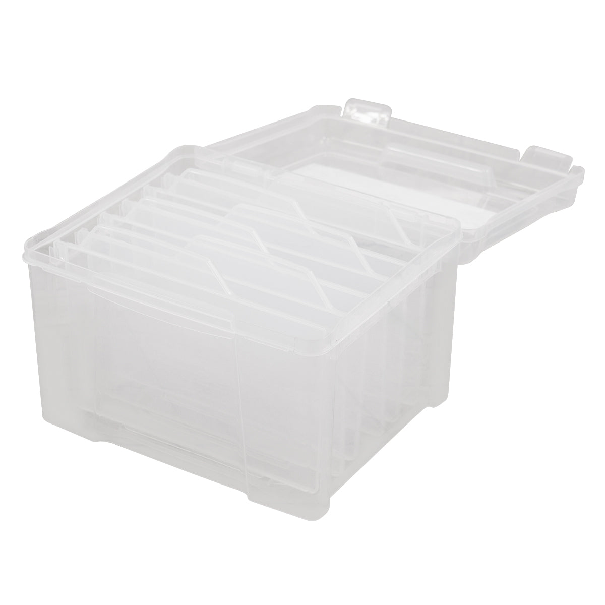 Card Keeper with 6 dividers 10.6" x 9.2" x 7.6"