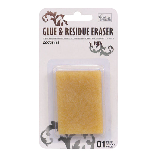 Glue & Residue Eraser - Size: 2"x2.5", 0.375" thick, 1pc