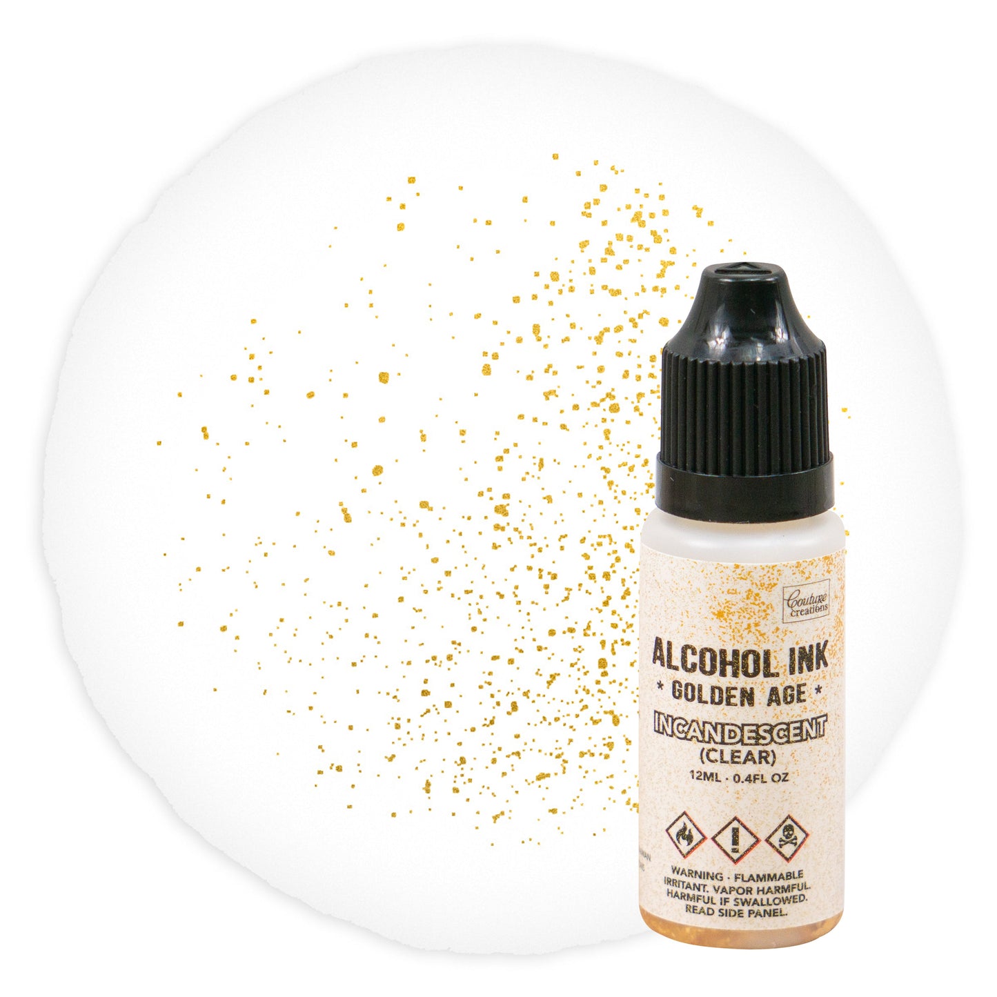 CC Alcohol Ink Golden Incandescent Clear 12ml