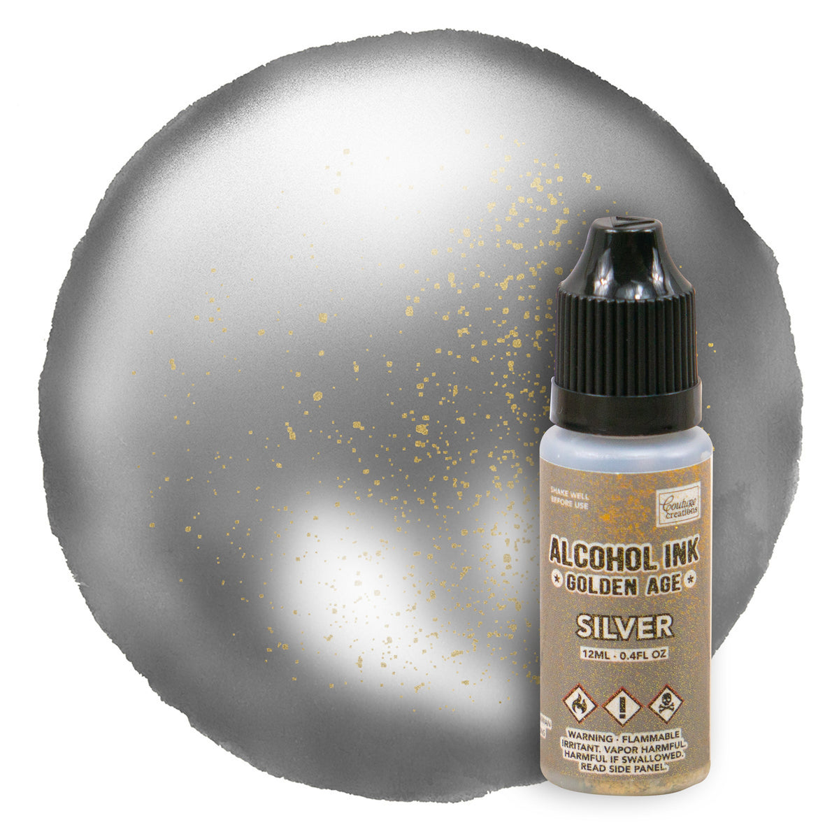 CC Alcohol Ink Golden Age Silver 12ml