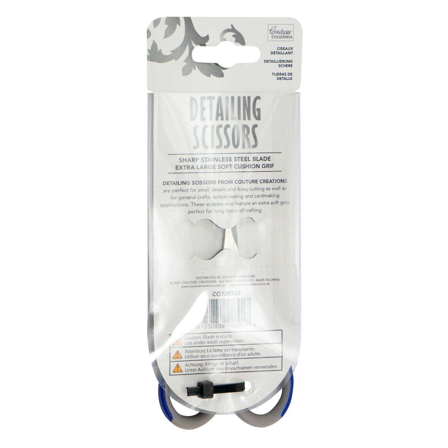 Detailing Scissors (10.5cm / 4.13 inch  Stainless Steel Blade)