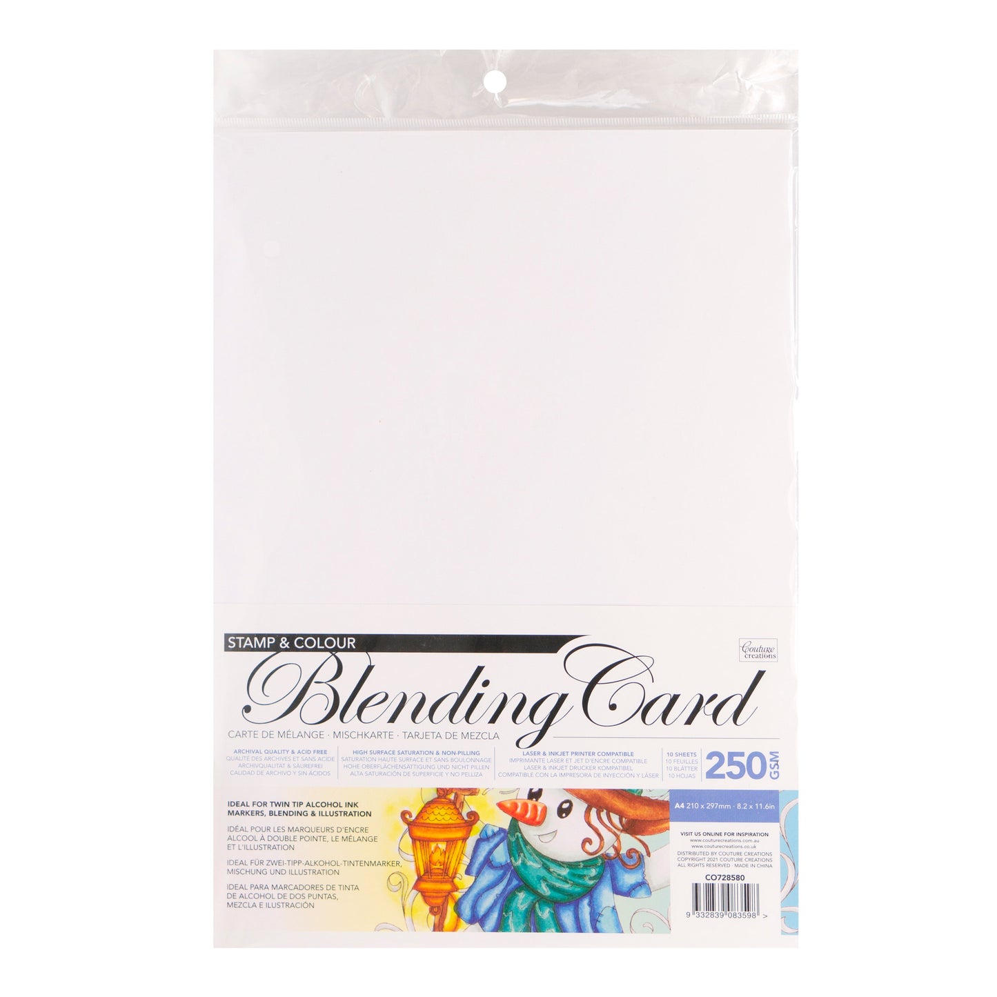 Blending Card- 10 sheets of 250gsm blending card