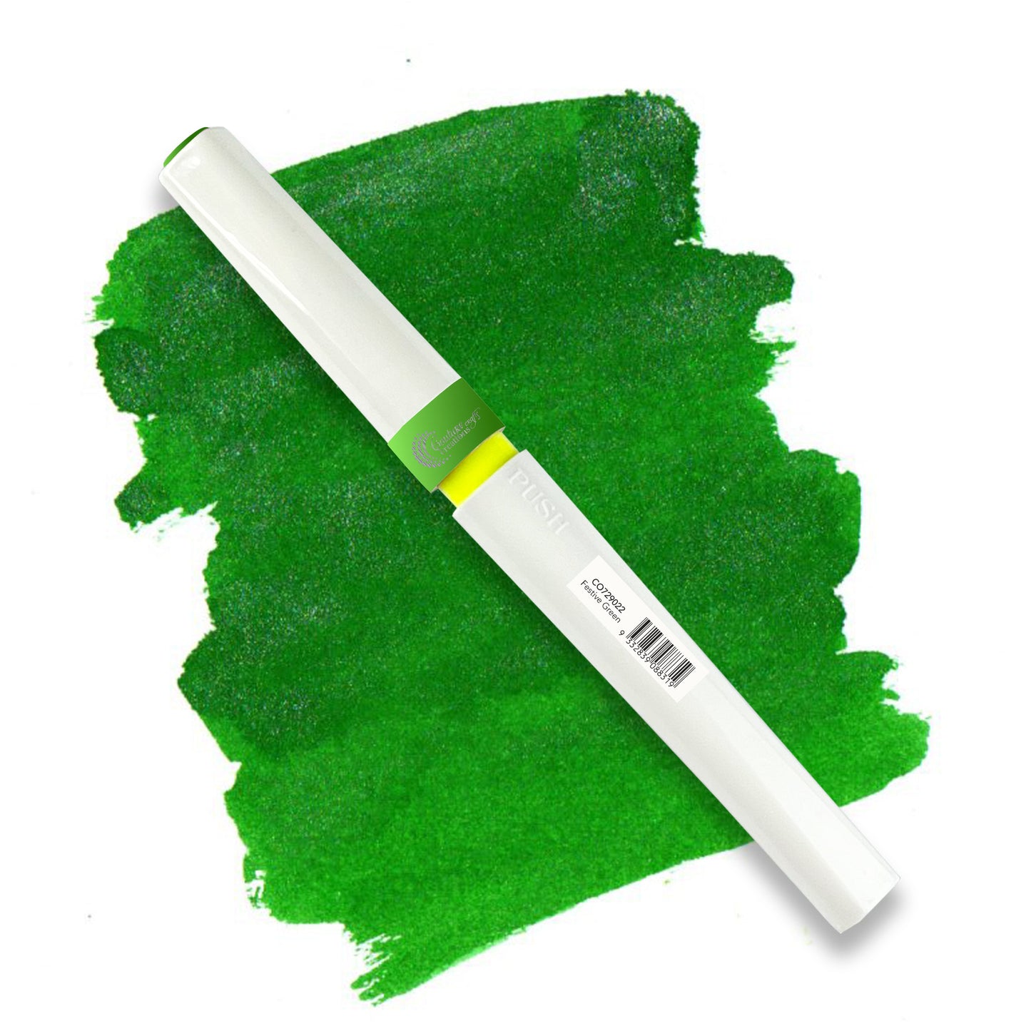 Winkles Glitter Brush Marker FESTIVE GREEN