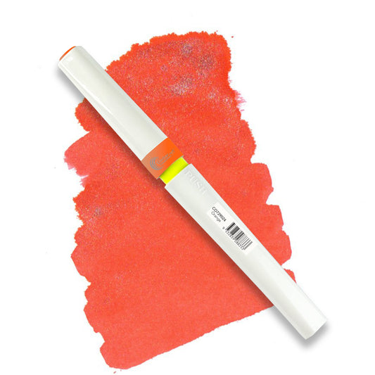 Winkles Glitter Brush Marker ORANGE