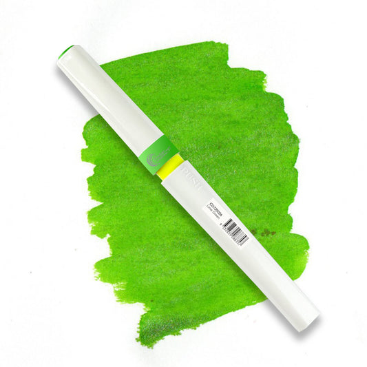 Winkles Glitter Brush Marker LIME GREEN