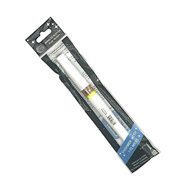 Winkles Glitter Brush Marker ANTIQUE GOLD