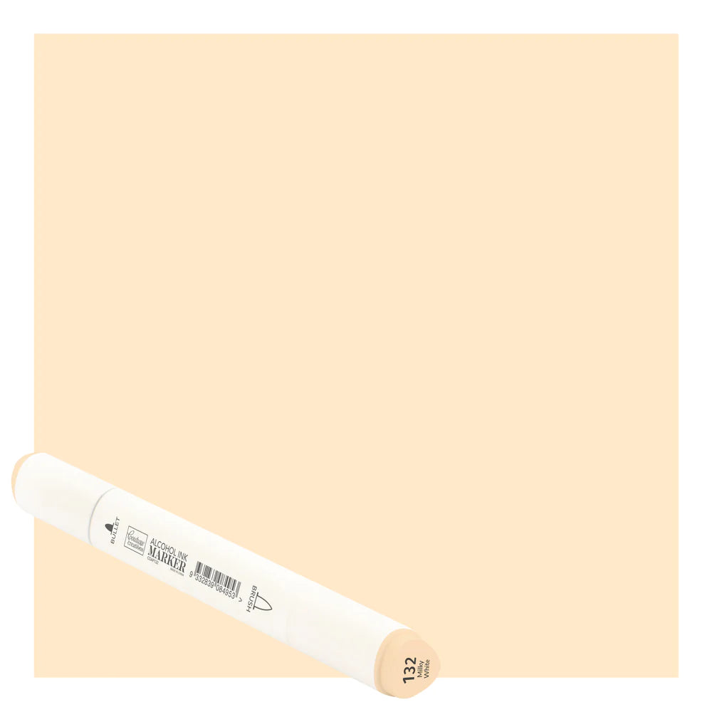 CC Alcohol Ink Marker Twin Tip Milky White 132