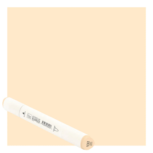 CC Alcohol Ink Marker Twin Tip Milky White 132