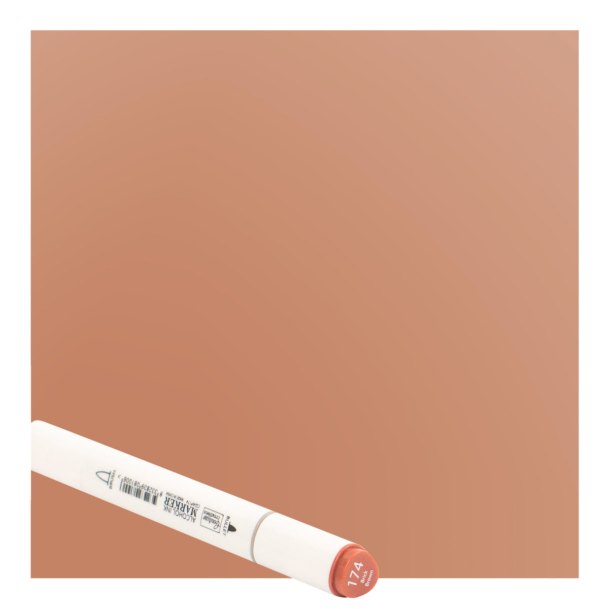 CC Alcohol Ink Marker Twin Tip Brick Brown 174