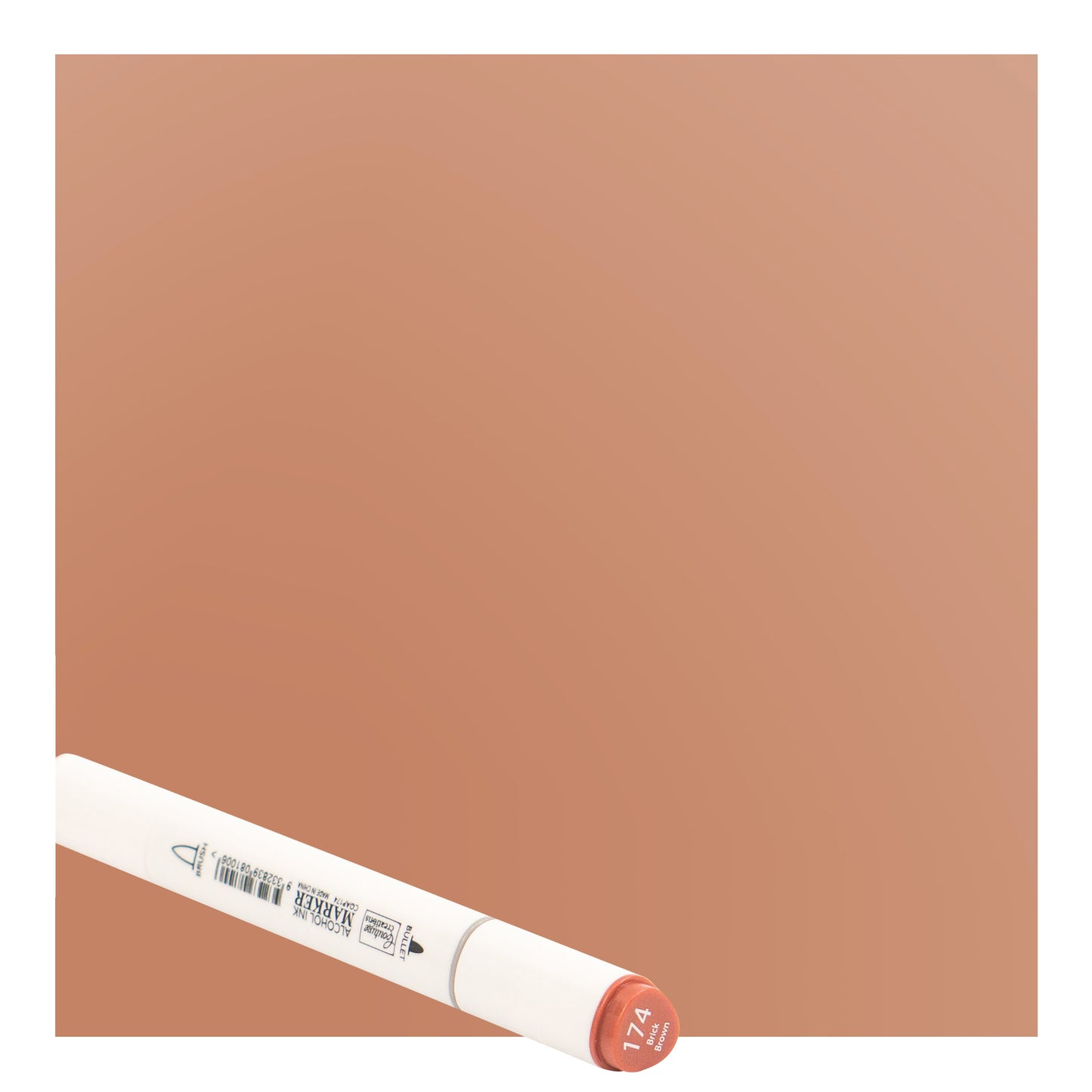 CC Alcohol Ink Marker Twin Tip Brick Brown 174