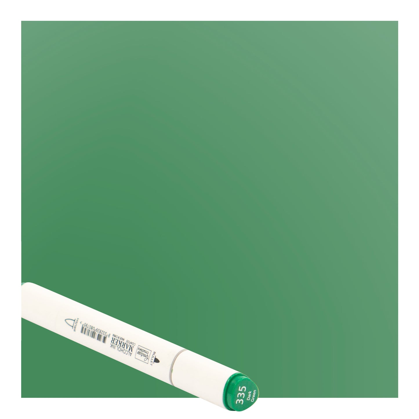 Dark Green Twin Tip Alcohol Ink Marker