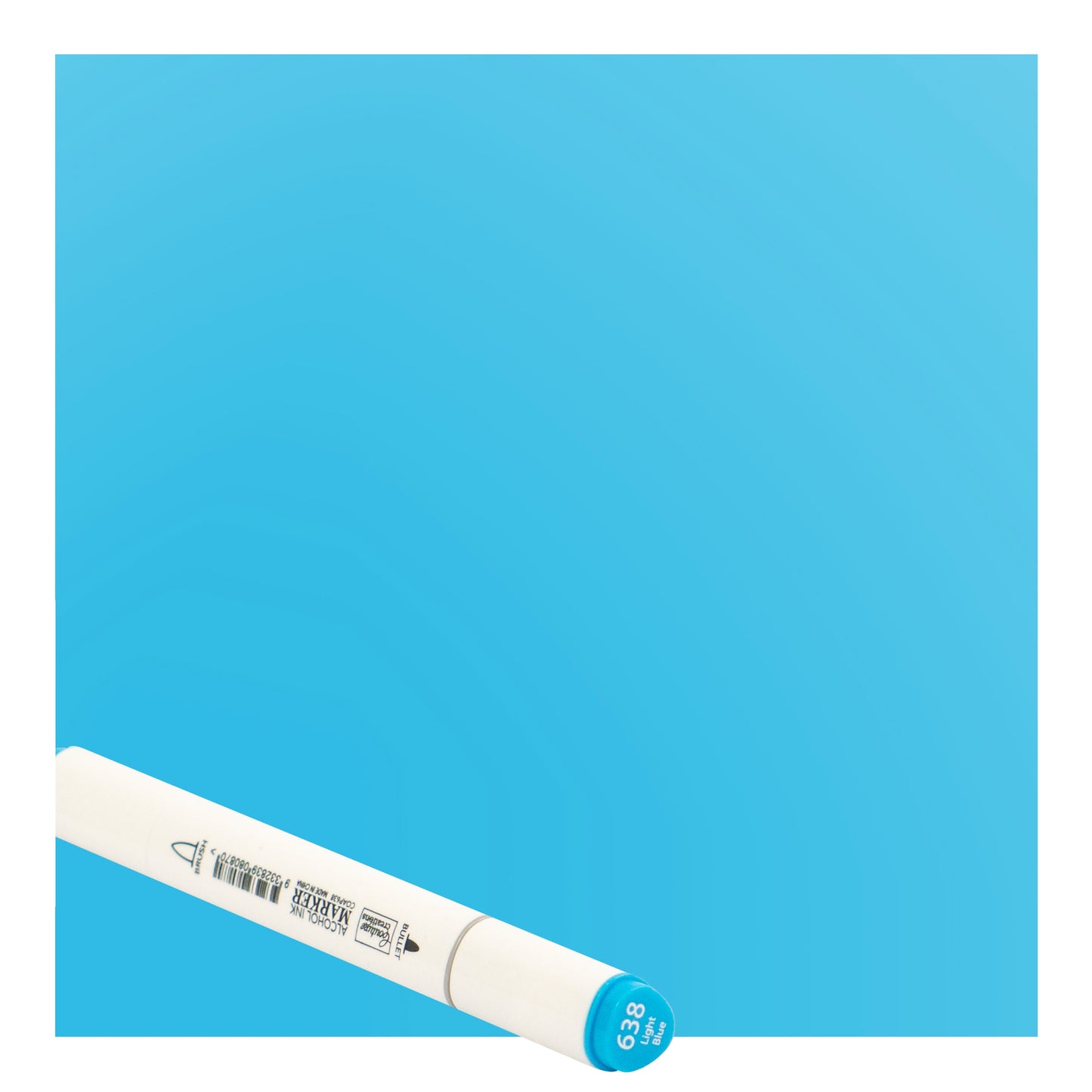 Light Blue Twin Tip Alcohol Ink Marker