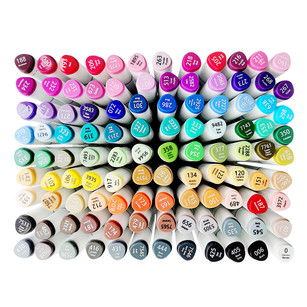 Twin Tip Alcohol Ink Marker Case with Includes 108 Markers