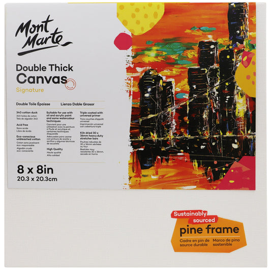 Mont Marte Signature Canvas Double Thick 8" x 8" - 20.3 x 20.3cm