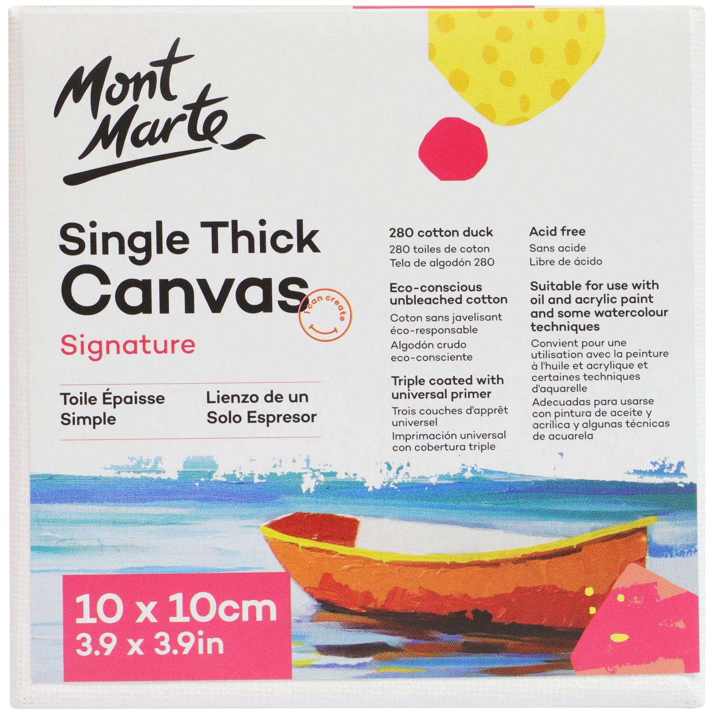 Mont Marte Signature Canvas Single Thick 10 x 10cm