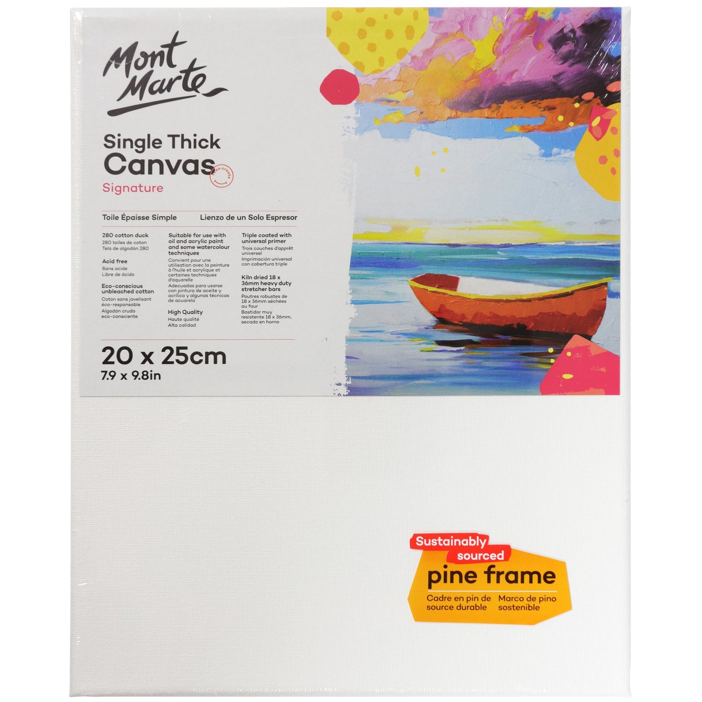 Mont Marte Signature Canvas Single Thick 20 x 25cm