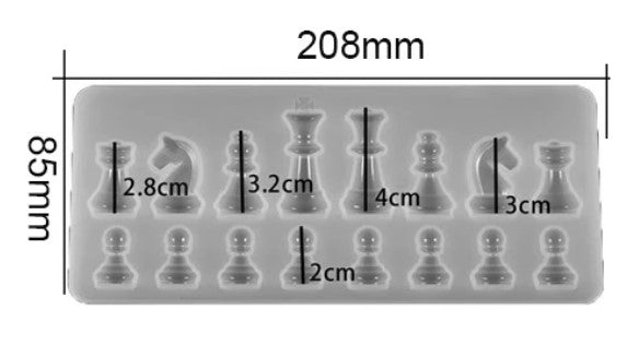 CD International Chess Pieces Silicone Mould