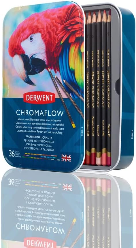 Derwent Chromaflow Pencils Tin 36