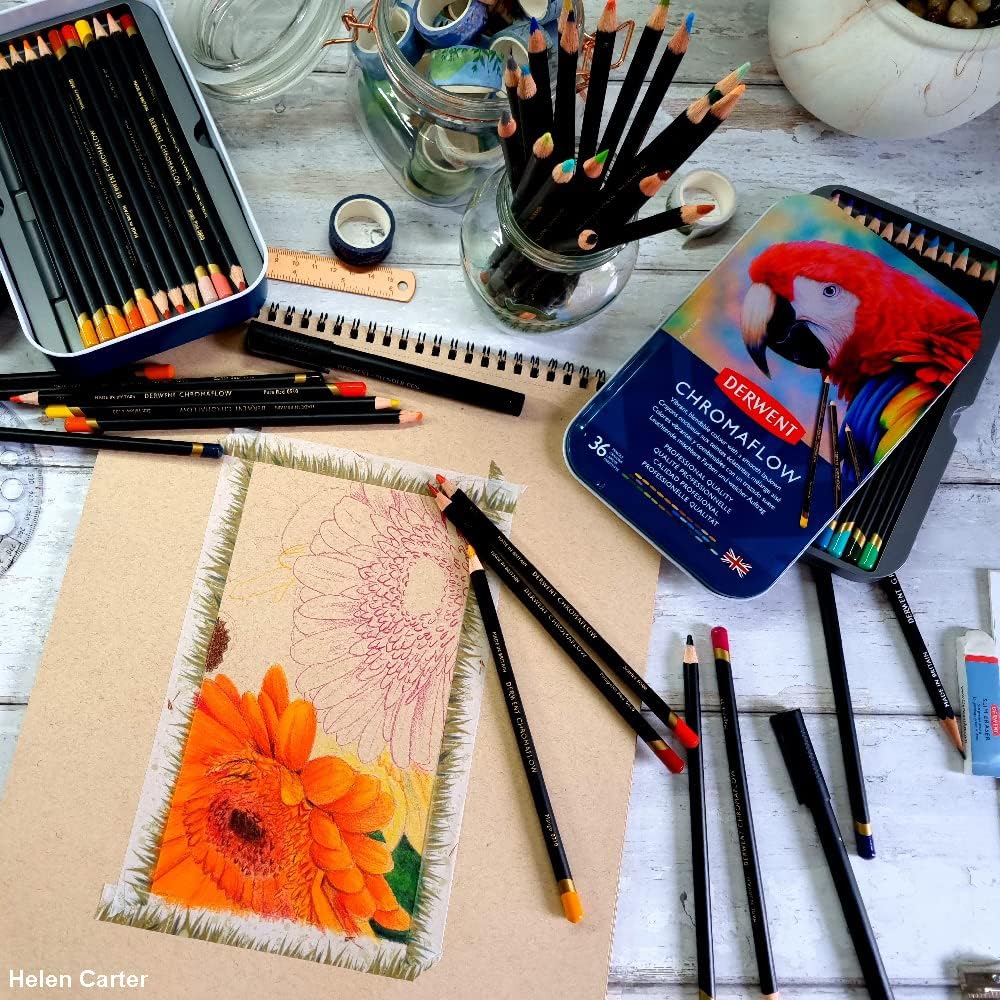 Derwent Chromaflow Pencils Tin 36