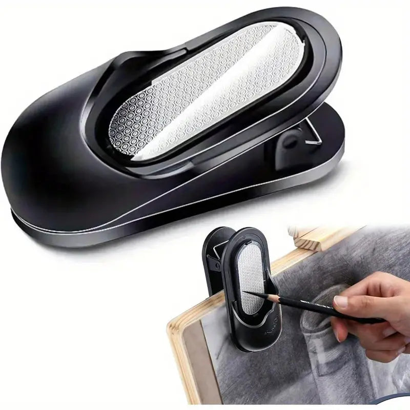 CD Art Sandpaper Pencil Sharpener With Clip Holder