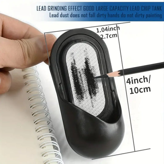 CD Art Sandpaper Pencil Sharpener With Clip Holder