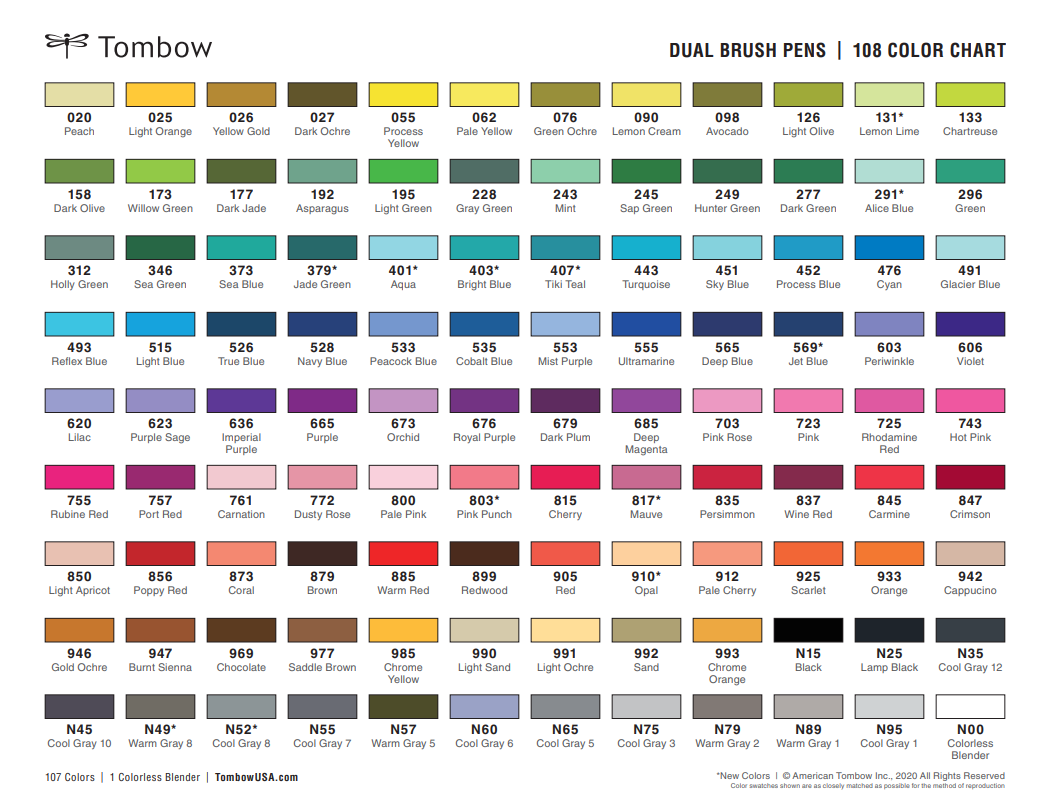 PERIWINKLE Tombow ABT Dual Brush Pen 603