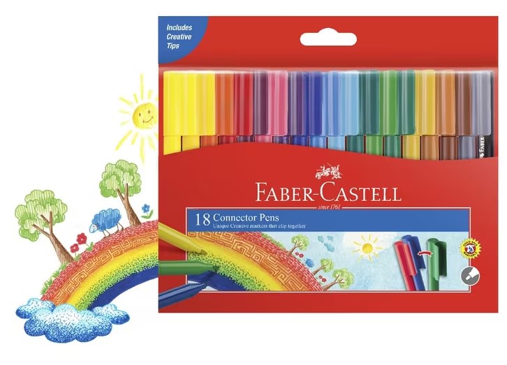 Faber Castell Connector Pens Pk18
